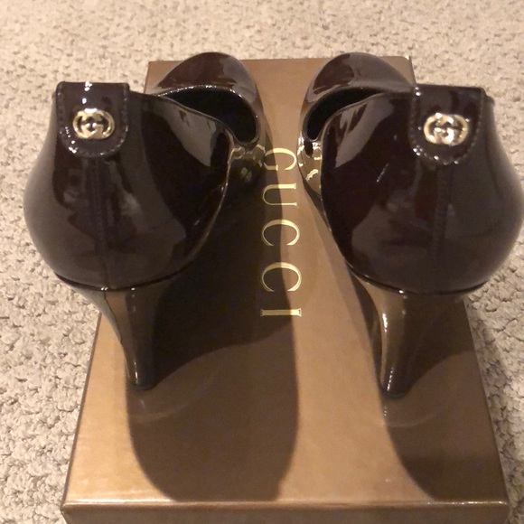 Gucci brown wedges - Picture 3 of 4